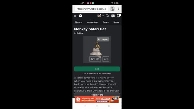 How To Get The Safari Hat On Roblox For Android! смотреть онлайн