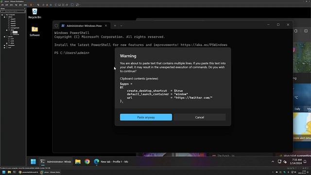 PowerShell: Microsoft Edge force install Progressive Web Apps (PWA) смотреть онлайн
