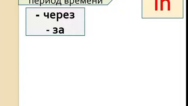 Предлоги времени: in, on, at