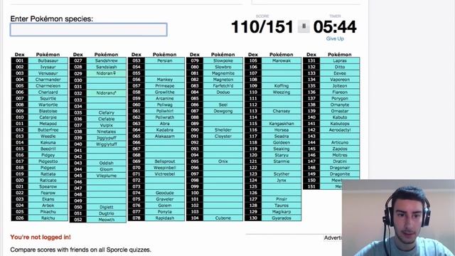 151 Original Pokemon Quiz! смотреть онлайн