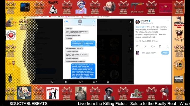 AYE VERB DROPS BEASLEY TEXTS ON LIVE смотреть онлайн
