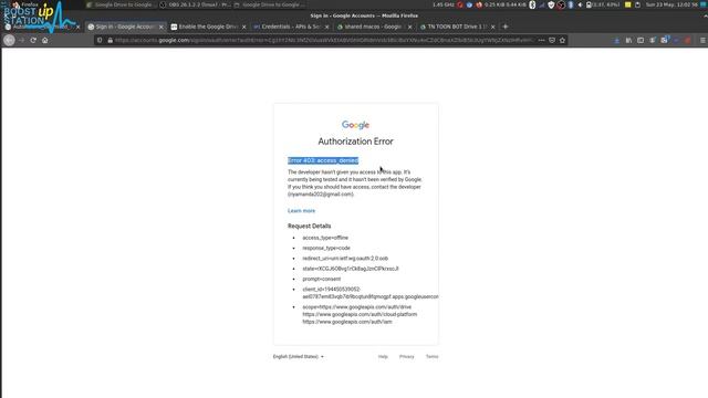 Google Oauth Error 403 access denied | Google hasn't verified this app | Error 403: access_denied смотреть онлайн