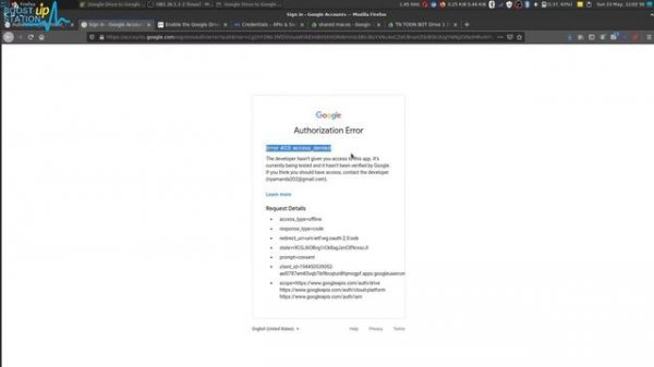 Google Oauth Error 403 access denied | Google hasn't verified this app | Error 403: access_denied