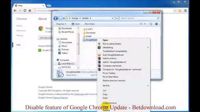 Disable feature of Google Chrome Update - Betdownload.com смотреть онлайн