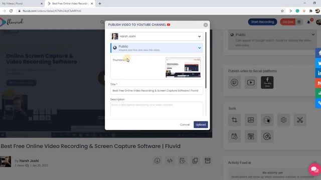 Now upload your Fluvid Videos directly to YouTube | Fluvid Screen Recorder | Download Chrome Ext. смотреть онлайн