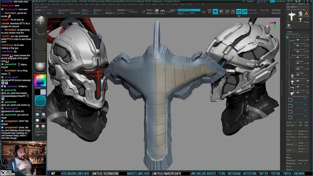 3D Character Sculpting - Marco Plouffe's Twitch Stream of 2022-04-06 - Archangels & More смотреть онлайн