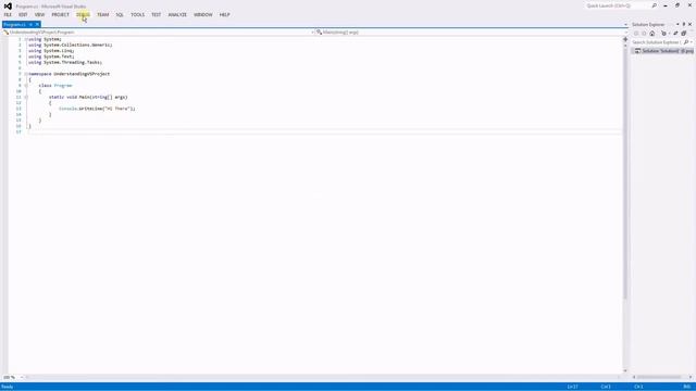 Visual Studio C# Understanding the Project смотреть онлайн