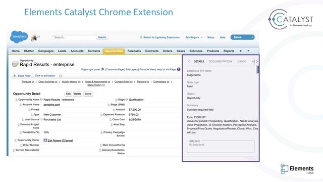 Elements Catalyst inside Salesforce Setup: Chrome Extension смотреть онлайн