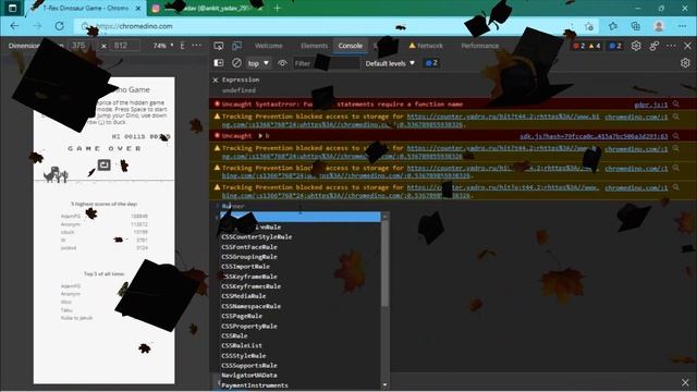 Chrome Dino - Game Hacked ( How Hackers Play) смотреть онлайн