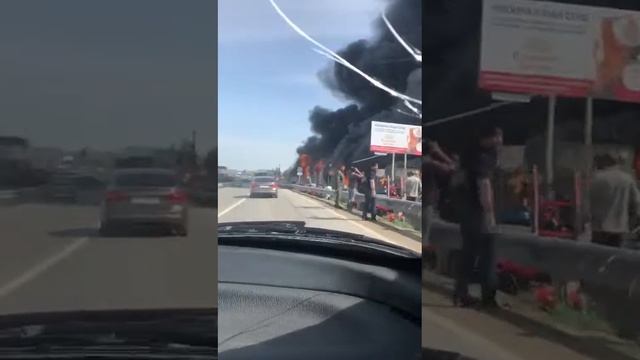 Пожар в СК Горячеводск смотреть онлайн