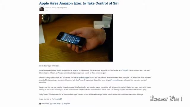 Apple Hires Amazon Exec to Take Control of Siri смотреть онлайн