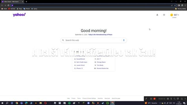 Jak si nastavit z yahoo google chrome(CZ) смотреть онлайн