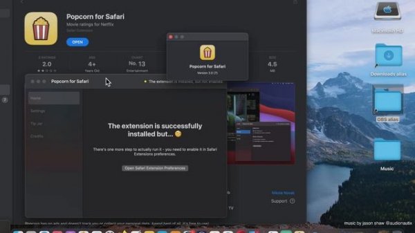 Popcorn for Safari APP [mac] Basic Overview - Mac App Store