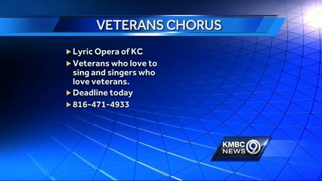 Lyric Opera seeks veterans who like to sing смотреть онлайн