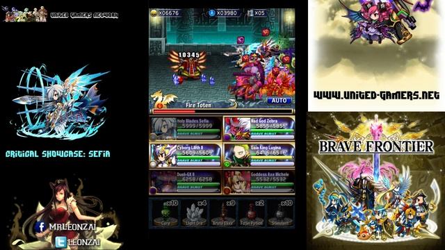 [Brave Frontier] Critical Team Showcase #2: Holy Blades Sefia (1 Zebra Leader) смотреть онлайн