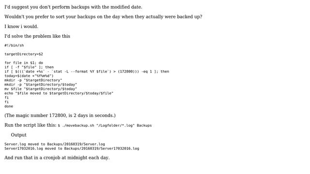 Unix & Linux: Move log file which is older than 2 days (2 Solutions!!) смотреть онлайн