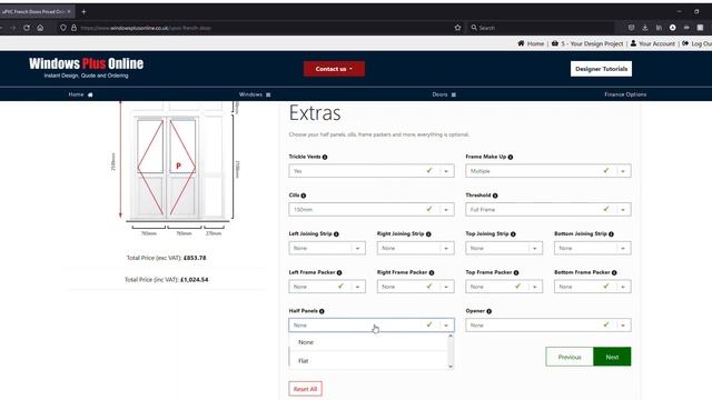 How to use the uPVC French Door designer on Windows Plus Online смотреть онлайн