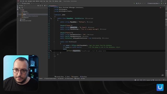 UIPopup - Modal Window - Dialog Box - Unity Tutorial - Doozy UI Manager смотреть онлайн