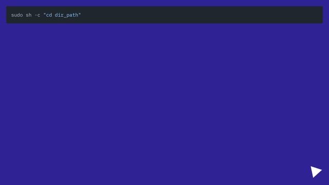 Change directory using sudo смотреть онлайн