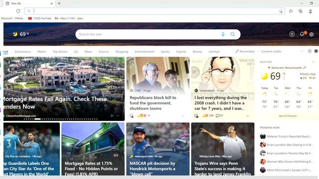 New tab Personal Microsoft Edge 2021 09 27 21 03 27 смотреть онлайн