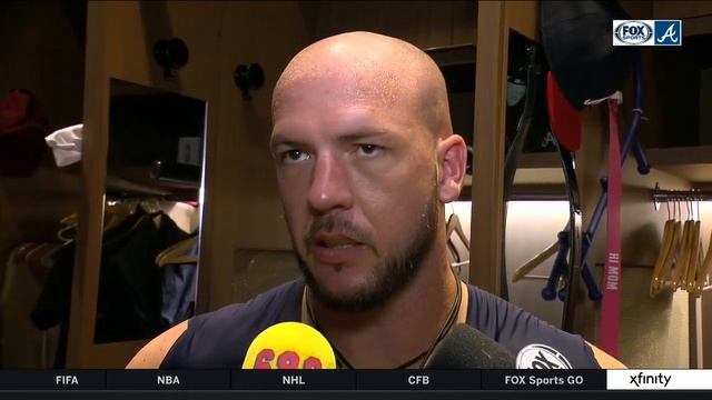 Tyler Flowers on his ridiculous tag as Atlanta Braves beat Mets to take the series смотреть онлайн