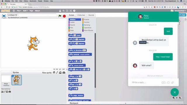 BlockSchool Scratch Chrome Extension смотреть онлайн