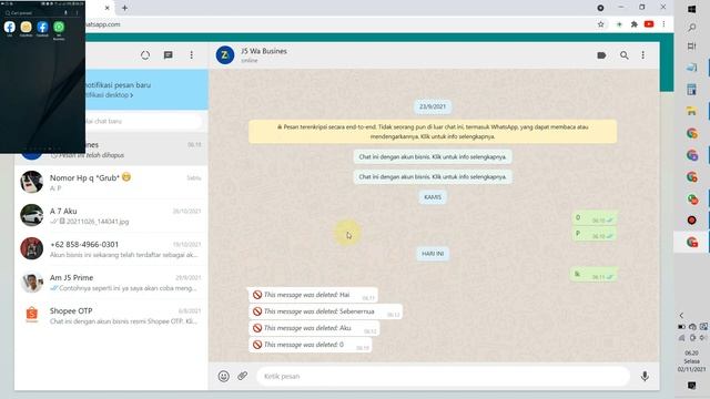 Cara Agar Pesan Yang Di Hapus Di WhatsApp Web Tetap Terbaca смотреть онлайн