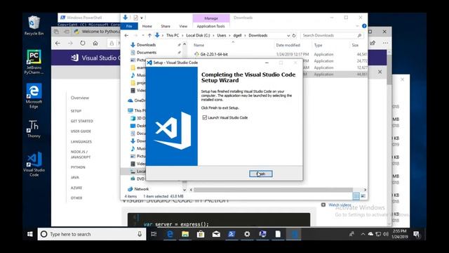 Windows: Install Visual Studio Code смотреть онлайн