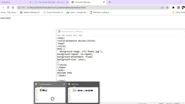 How To Create a Animation Movie using Notepad with HTML | #HtmlAnimation, #Animation смотреть онлайн