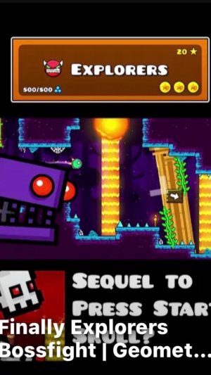 Finally Explores Bossfight/ geometry dash 2.2
