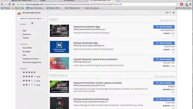 How to add Awesome Screenshot to Google Chrome Extensions смотреть онлайн
