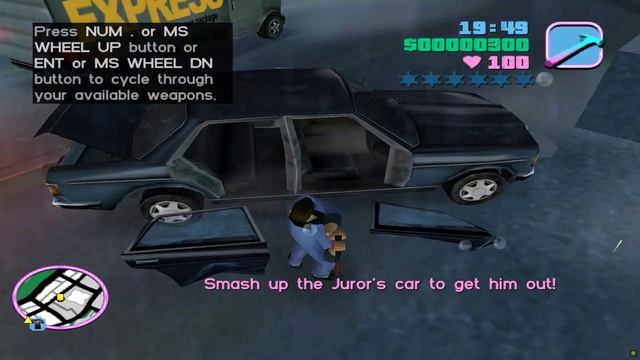 GTA Vice City - Mission #4 - Jury Fury смотреть онлайн