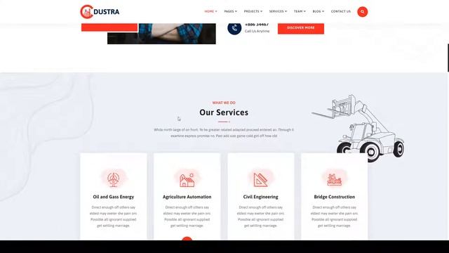 Dustra- Factory and Industrial Template renovation architecture смотреть онлайн