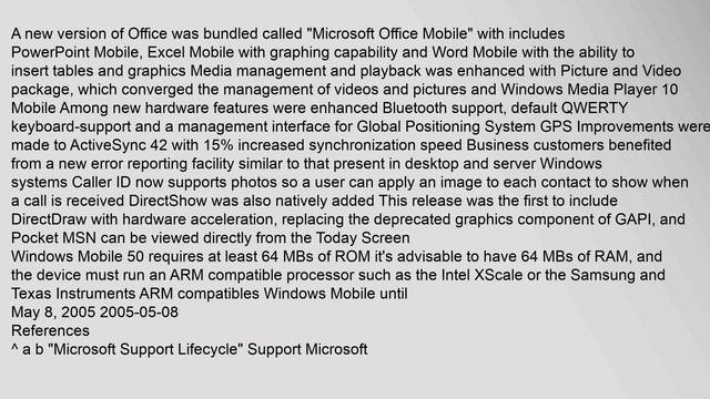 Windows Mobile 5.0 смотреть онлайн