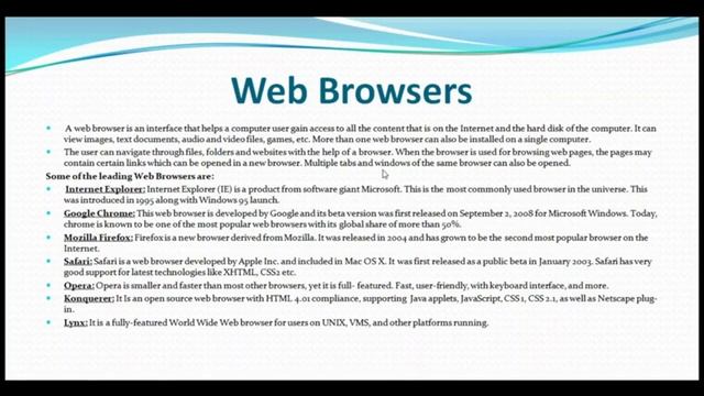 web browsers and types of Browsers unit -1 смотреть онлайн