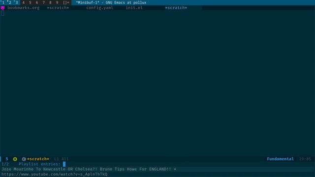 emacs mpv playlist with urls from the clipboard using a hotkey смотреть онлайн
