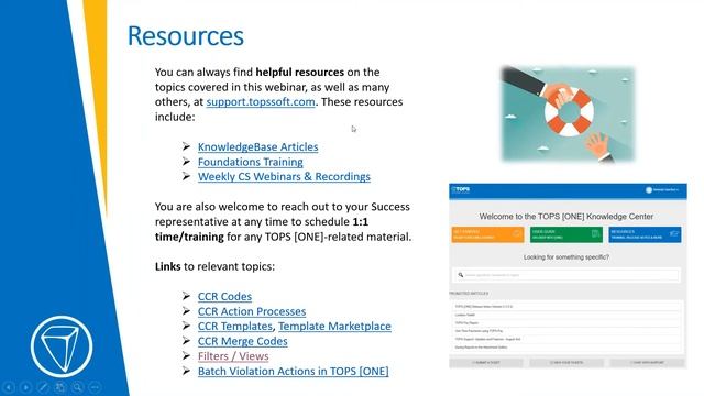 CC&R Best Practices in TOPS [ONE] - Part 2 смотреть онлайн