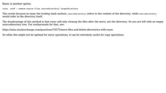 Unix & Linux: How do you move all files (including hidden) from one directory to another? смотреть онлайн