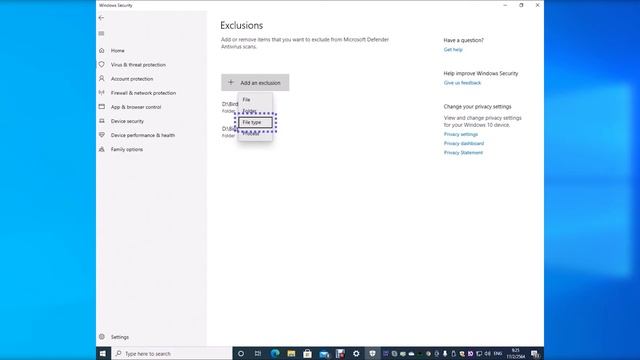 มากำหนดค่า[Add or remove exclusions]ในWindows Security บนwindow 10 กันนะ смотреть онлайн