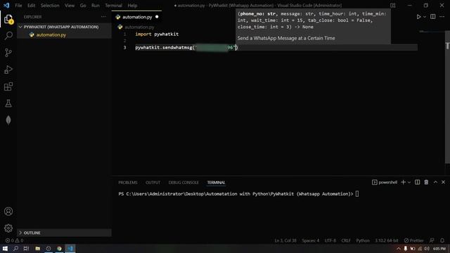 Automate WhatsApp with just two lines of codes смотреть онлайн