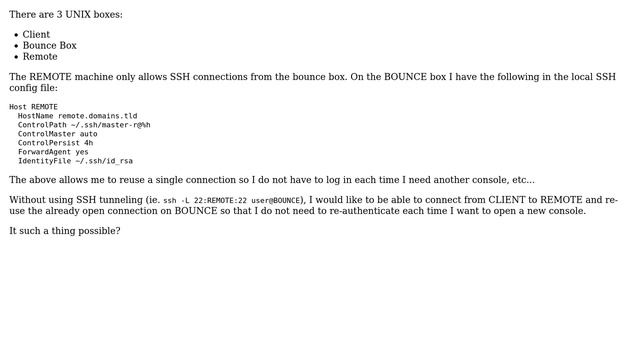 Unix & Linux: Resuse SSH Connection on Remote Machine смотреть онлайн