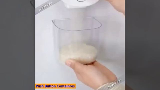 Push Button Storage Container