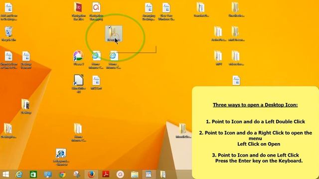 Windows 8.1 Help - Open Desktop Icons смотреть онлайн