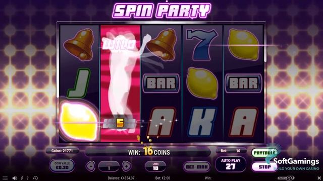 Play'n GO - Spin Party - Gameplay Demo смотреть онлайн
