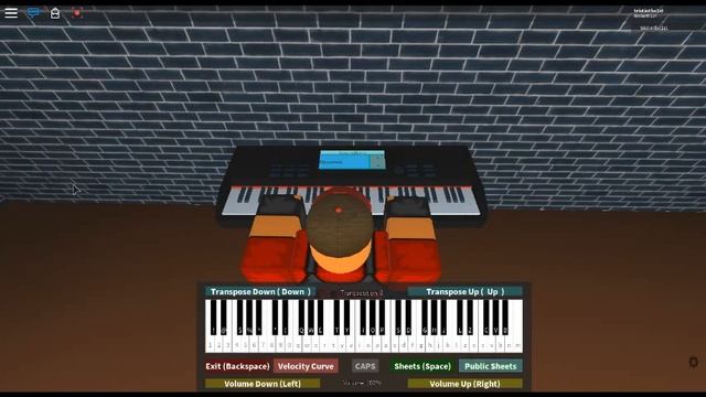 Suika Ibuki's Theme/Broken Moon - Touhou: Scarlet Weather Rhapsody By: ZUN On A ROBLOX Piano.