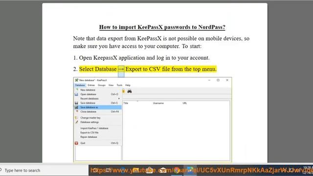 Import KeePassX passwords to NordPass смотреть онлайн