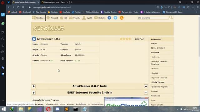 Tarayıcı Virüsleri Nasıl Temizlenir? 2021 - Chrome, Opera, Mozilla Reklam Virüsü смотреть онлайн