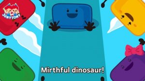 🌈Marshmallows and the Dinosaur Friends🦕   ❤️💛💚💙💜 Five Marshmallows   Color Songs   JunyTony