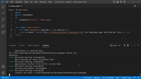 Build ASP.NET Core Web Application using Visual Studio Code and .NET 8 | Install C# Extensions