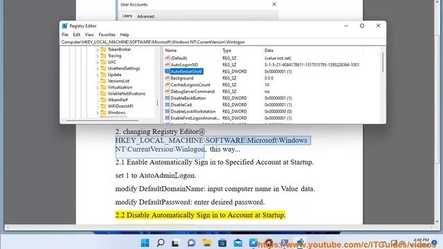 Enable/Disable Automatically Sign in Account at Startup in Windows 11 смотреть онлайн